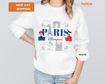 Paris Disneyland Sweatshirt, Cute Disney Sweat, Mickey Minnie Sweat, Mickey and His Friend, Funny Hoodie, Disneyland Hoodie, Magic Kingdom