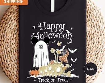 Mickey Mouse Halloween Shirt, Disney Halloween T-shirt, Mickey And Friends Halloween Shirt, Happy Halloween Shirt, Trick Or Treat Shirt