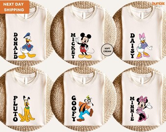 Disney Mickey And Friends Birthday Vibes Shirt, Cute Minnie Donald Daisy, Disneyland Magic Kingdom ,Family Vacation 2026 ,Disney Matching