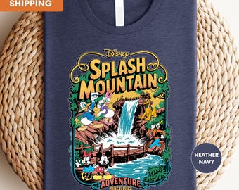 Retro Disneyland Splash Mountain Shirt, Disney Splash Mountain shirt, Vintage Disneyland Shirt, Disney Group Shirt, Disney Family Trip Shirt