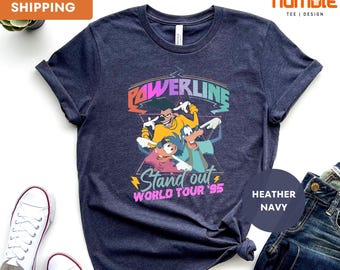 Retro Disney A Goofy Movie Powerline World Tour 95' Shirt, A Goofy Movie Shirt, Vintage Disney Powerline Shirt