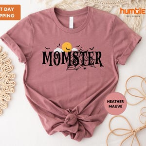 Momster Shirt, Halloween Tee, Funny Halloween T-Shirt, Halloween Gift, Friends Birthday, Trick or Treating, Halloween Party Gift