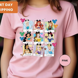 Disney Princess, Castle Shirt, Disney Vacation Shirt, Disney Watercolor Tee, Disney Girls Trip, Cinderella Gift, Elsa Tee, Anna Shirt