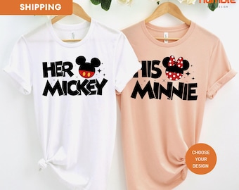 Disney Minnie, Disney Tee, Mickey Minnie, Disneyland Shirt, Disney Characters T-Shirt, Disney Matching Tee, Mickey Disney Gift