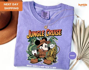 Comfort Colors,Vintage Disney Jungle Cruise Ride Comfort Colors Shirt, WDW Disney Vacation, Magic Kingdom, Mickey and Friends,Disney Trip