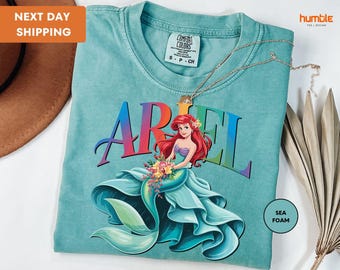 Comfort Colors® The Little Mermaid Shirt, Disney T-shirt, Women's Little Mermaid Ariel Shirt, Ariel Mermaid Shirt, Disney Ariel Shirt