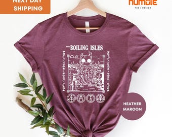 Shirts van Boiling Isles The Owl House, T-shirt The Owl House, T-shirt Boiling Isles, shirt Magic and Demonics, King Luz, Disney