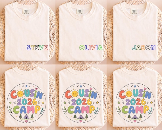 Custom Cousin Camp Shirt, Camp Custom T-Shirt, Camp Crew Shirt, Camping Family Shirt, Cousin Crew Custom Graphic Tees, Adventure Shirt