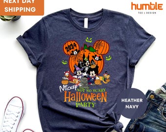 Mickey Not So Scary Halloween Party Shirt, Disney Halloween 2024 Shirt, Halloween Matching Shirts, Disney Halloween Trip Shirt