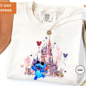 Comfort Colors®Stitch Shirt, Disney Tee, Disney Stitch Shirt, Stitch Disneyworld Shirt, Disney Vacation Shirt, Disney Castle, Magic Kingdom