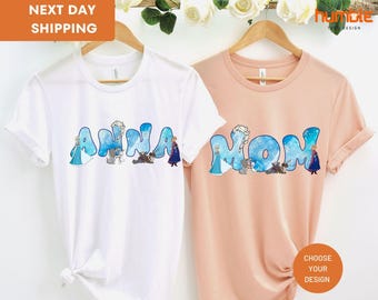 Disney Frozen Shirt, Princess Mom Shirt, Disney Matching Shirt, Mother's Day Shirt, Disneyland Elsa and Anna Mama Shirt, Frozen Mama Shirt