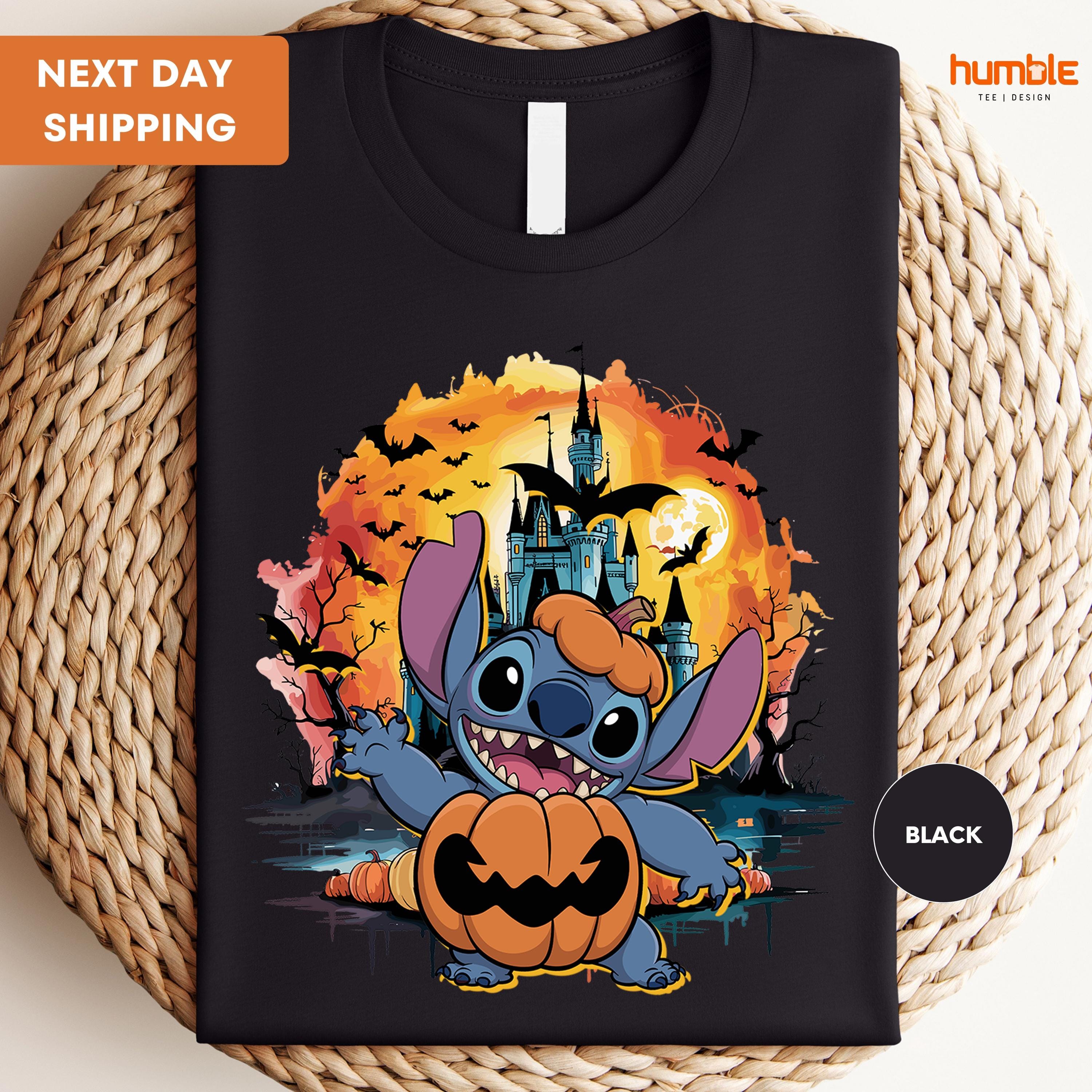 Disney Halloween Stitch Shirt, Disney Stitch Tee, Stitch Matching Halloween Tee, Spooky Stitch Tee, Kids Halloween Stitch Tee, Family Tee