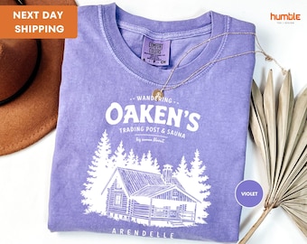 Comfort Colors,Wandering Oaken&#39;s Trading Post and Sauna Shirt, Arendelle Shirt, Frozen 2 Disney Shirt, Norway Epcot, Elsa , Into The Unknown