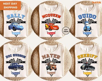Disney Cars Matching Shirt, Lightening McQueen Shirt, Cars Sally Shirt, Disney Family Trip 2026 Shirt, Disneyland Vacation Tee, Mater Tee