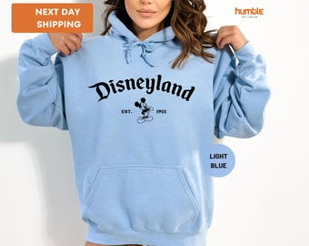 Mickey Disneyland Est 1955 Hoodie, Vintage Disneyland Hoodie, Unisex Disneyland Hoodie, Disneyland Hoodie