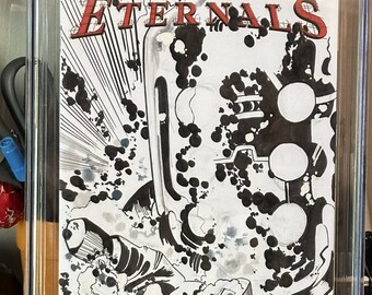 Eternals B&W CGC Signature Series Cover Art