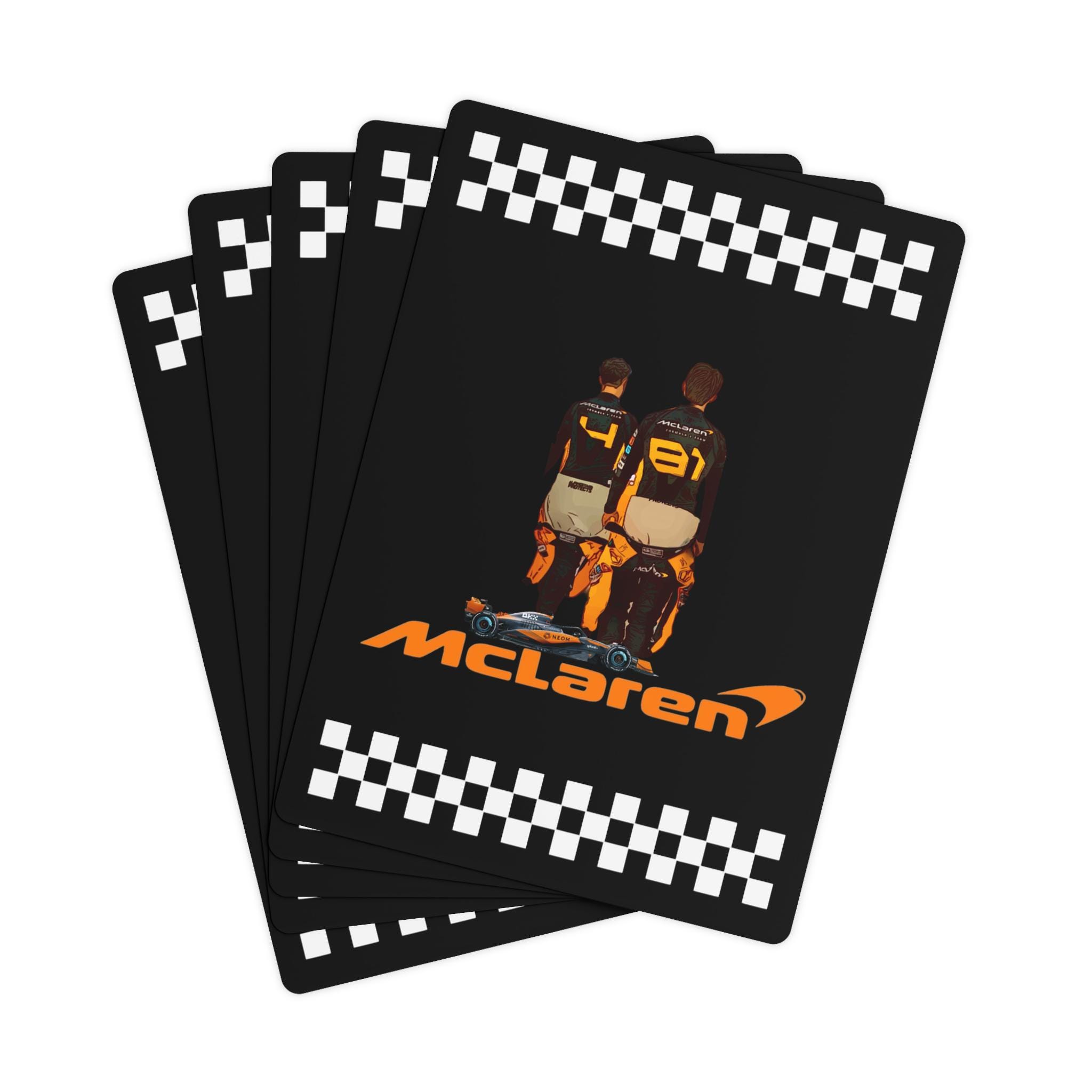 Mclaren F1 Formula Racing Poker Cards Set, Racing Game Night