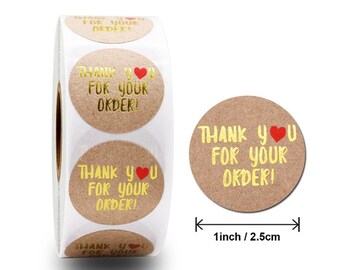Thank you stickers
