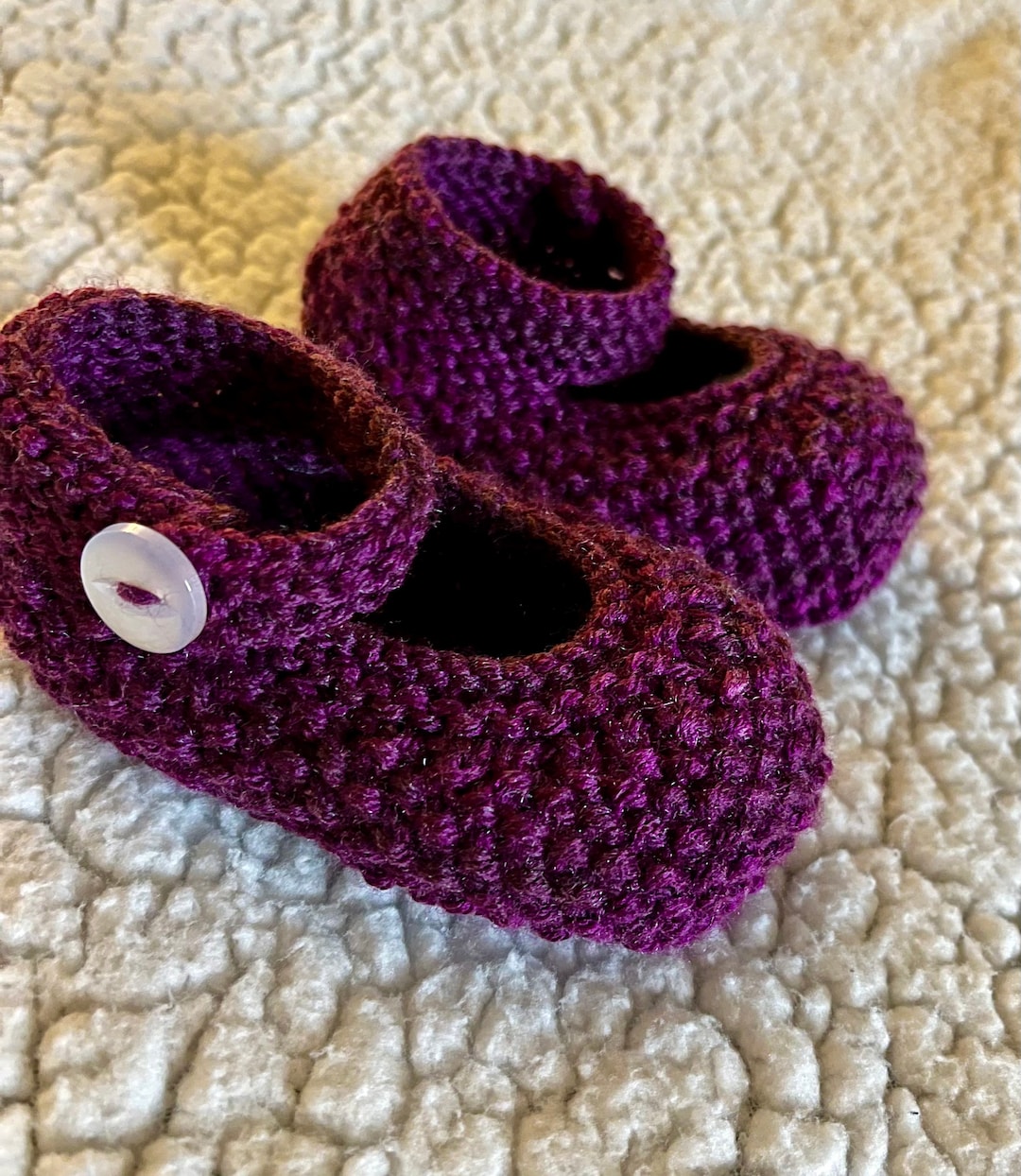 Mulberry Maryjane Baby Booties Etsy