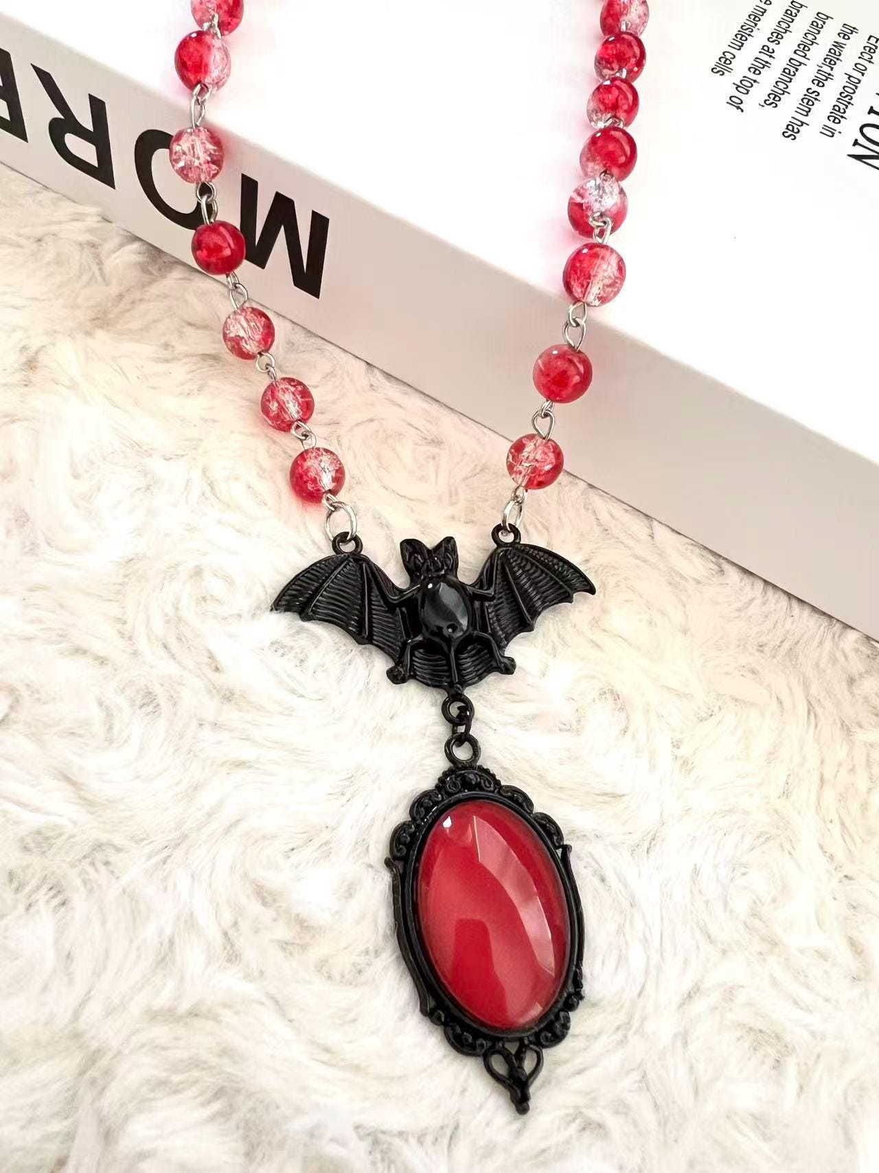 ハロウィン ゴシック ヴァンパイア コウモリ ロザリオ スタイル 