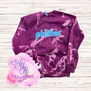 Burgundy phillies tye dye