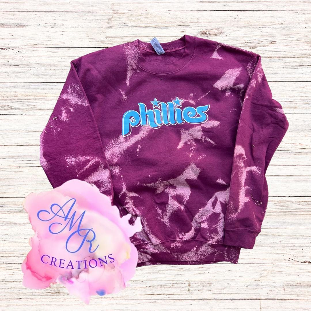 Burgundy phillies tye dye