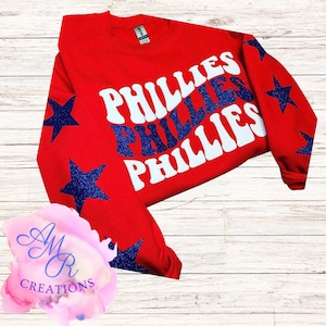 Phillies sparkle crewneck