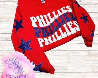 Phillies sparkle crewneck
