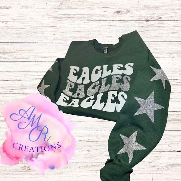 Eagles sparkle crewneck