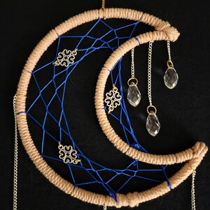 Crescent, Heart, Ring Crystal Dreamcatcher