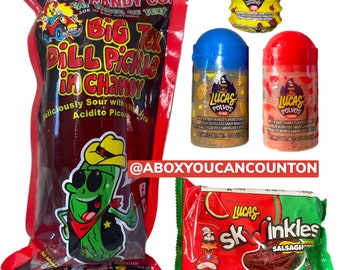 Chamoy pickle kit chamoy pickle kits TikTok trending Halloween fall sour Mexican candy Easter basket