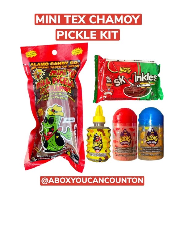 Chamoy Pickle Kit MINI TEX PICKLE Chamoy Pickle Kits as Seen Etsy