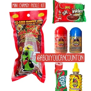 Mini Chamoy Pickle Kit- 6 Items Included TIKTOK Viral Candy Gift Box Halloween Christmas Gifts