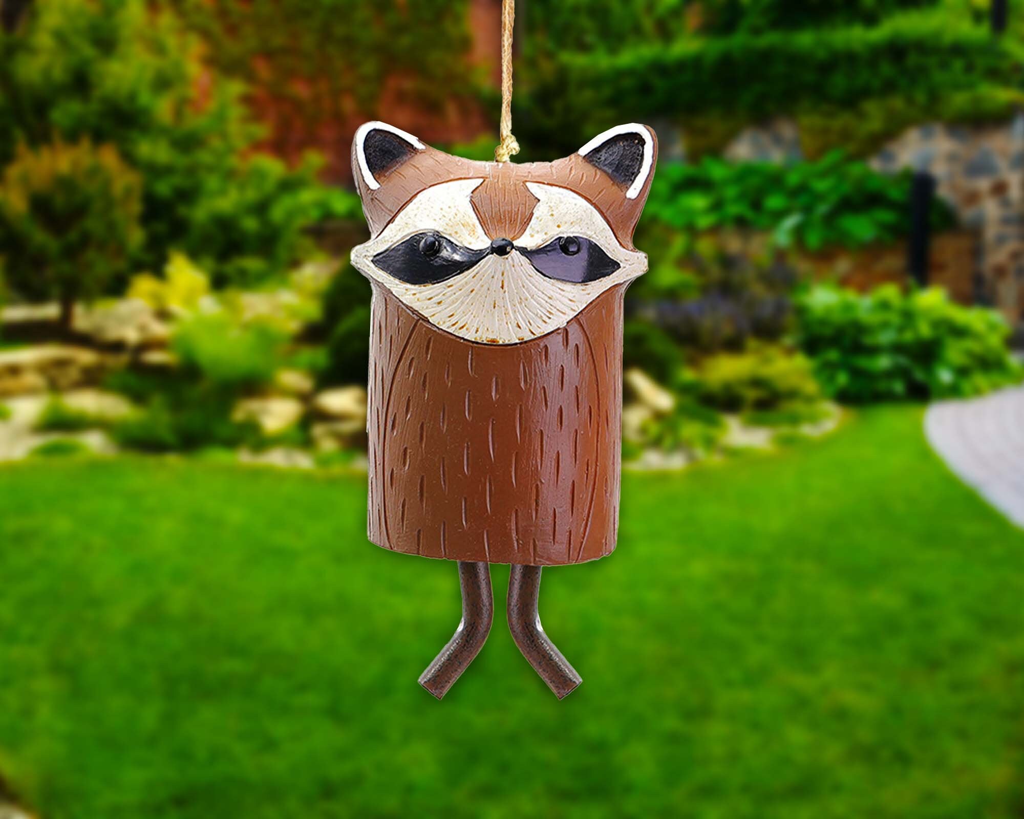 Animal Wind Chimes Fox Wind Bell Garden Decor Resin Cute Etsy