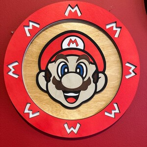 It&#39;s a Me... Wood Round Wall Decor - Finished Product or Unfinished, DIY