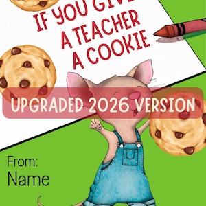 Personalized Teacher Cookie Book – Teacher Appreciation Gift Booklet
