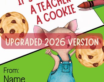 Personalized Teacher Cookie Book – Teacher Appreciation Gift Booklet