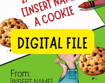 Personalized Teacher Cookie Gift Card | End of Year, Appreciation (Digital File)