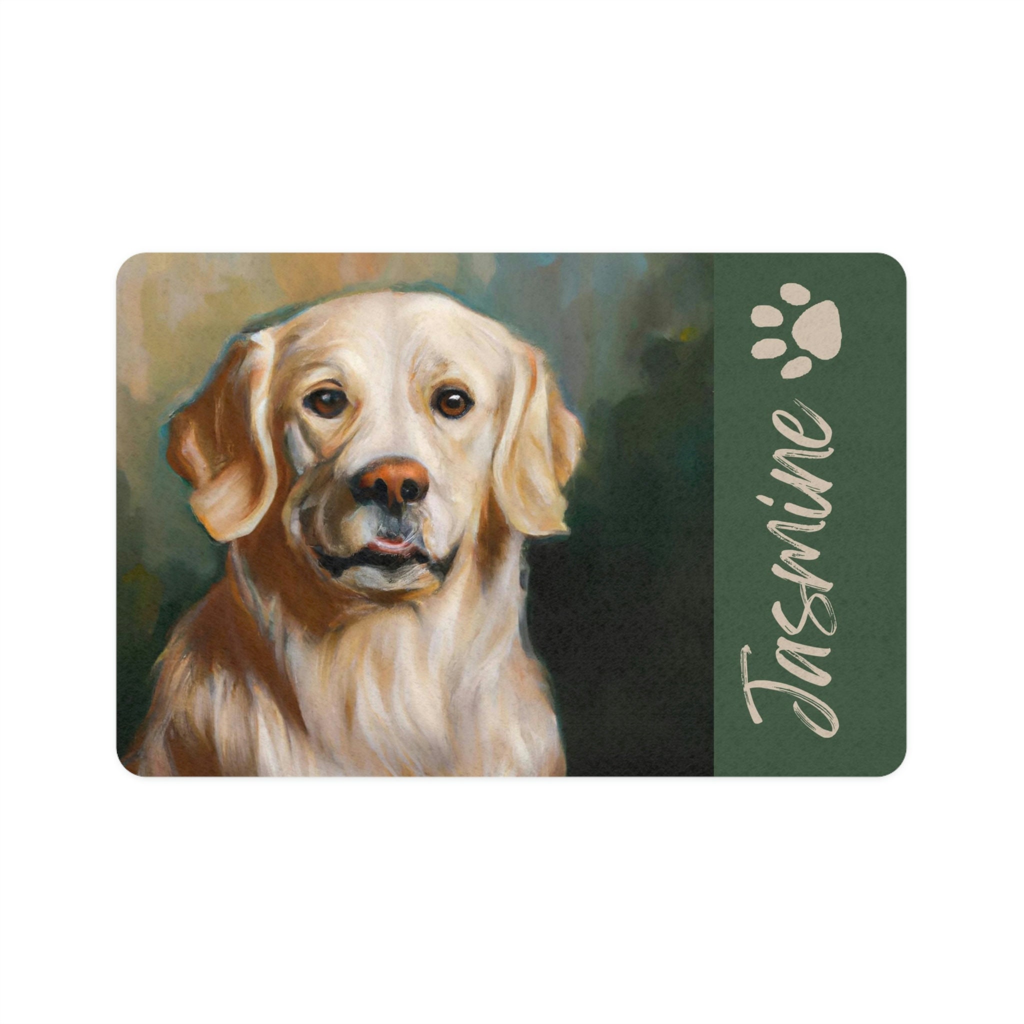 Personalized Dog Placemat Custom Dog Placemat Golden Etsy