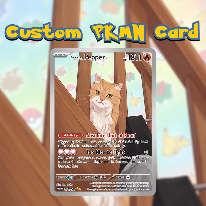 Custom Pokemon Couple Foil Holo Card - Wedding Trainer - Proxy Gift - Etsy
