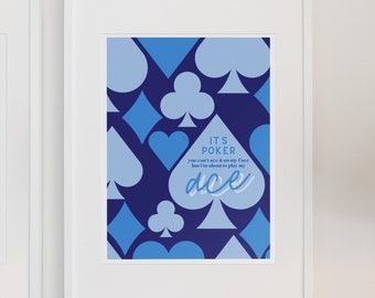 It's Poker Taylor Swift Digital Print