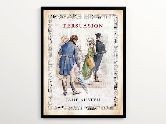 Copertina Libro Con Citazione J Austen - Impermeabile E Riutilizzabile