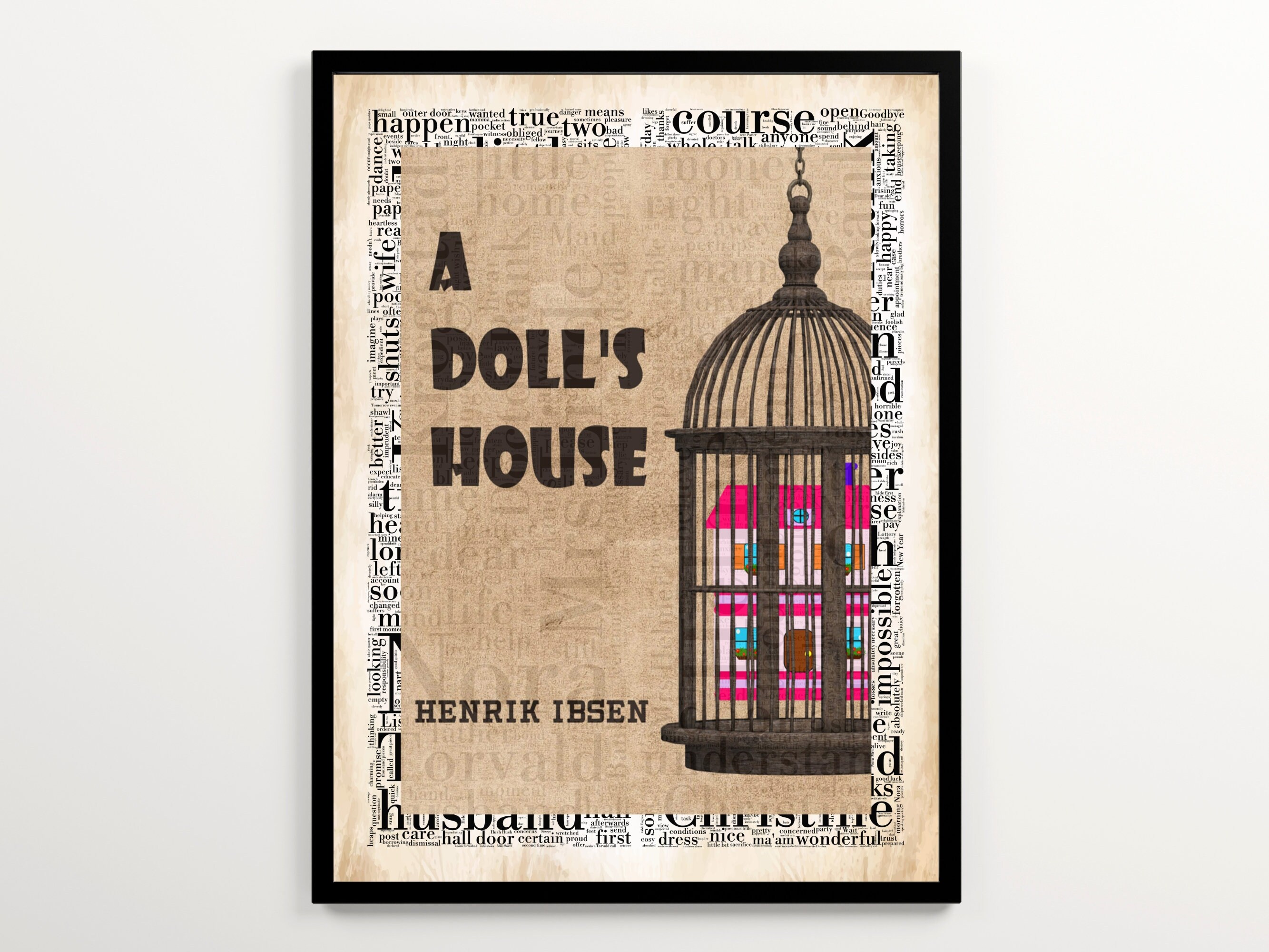 Doll house drawing Poster for Sale by digsterdesigns