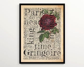 The Hunchback of Notre Dame Vintage Word Cloud Printable