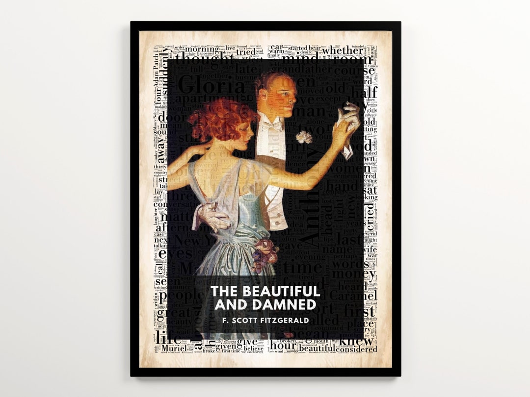 The Beautiful and Damned Book Cover Art Featuring 2000 Words of the