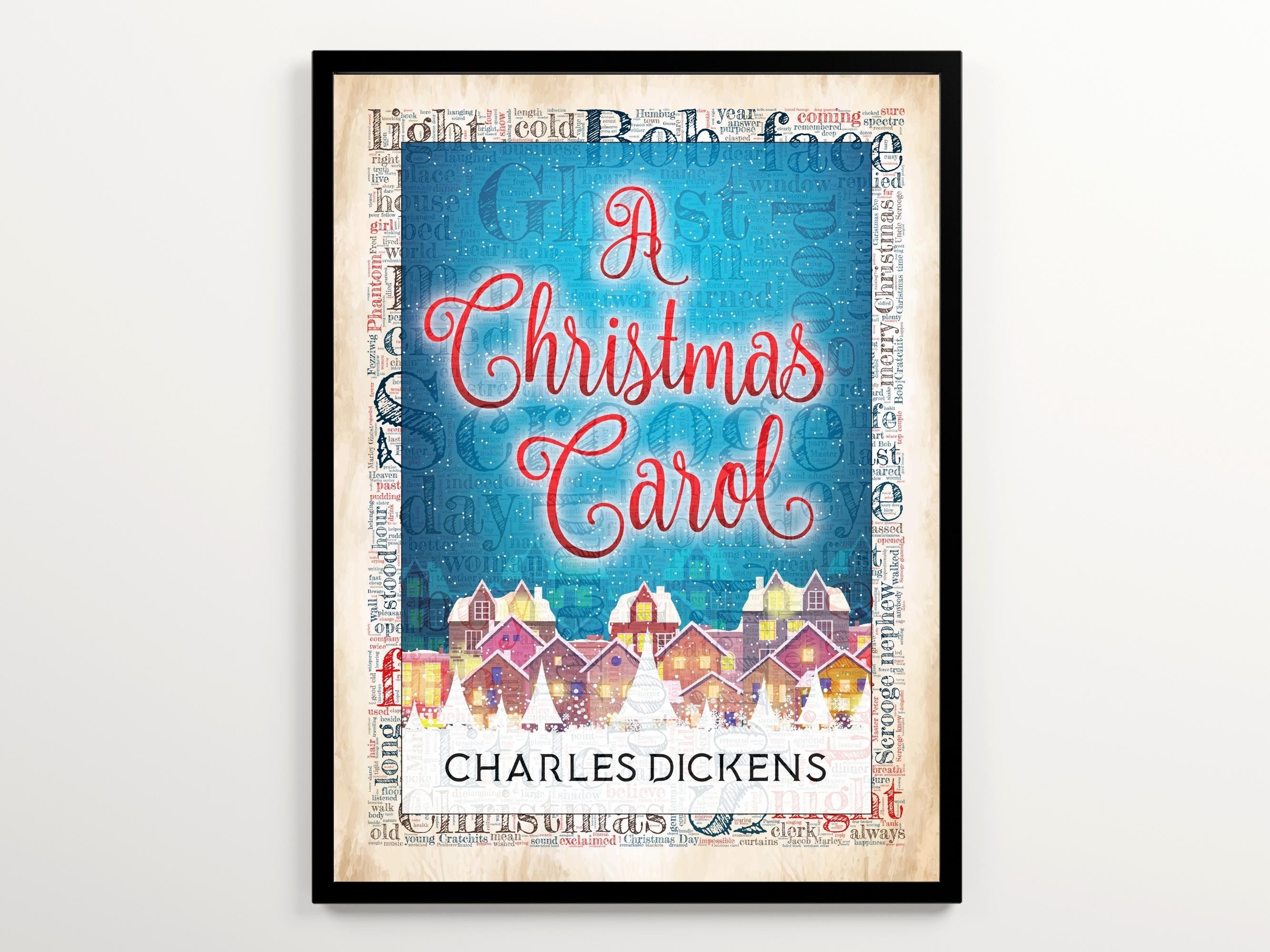 Charles Dicken's A Christmas Carol Set of 2 Prints: Book - Etsy