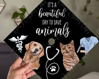 Veterinary Vet Tech Graduation Cap Topper