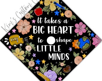 Teacher Graduation Cap Topper Elementary Education