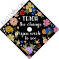 Teacher Graduation Cap Topper Elementary Education