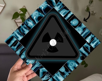 X-ray Radiology Xray Tech Radiologist Graduation Cap Custom Quote Cap Topper